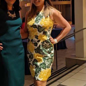 Patterned Form Fitting Sundress